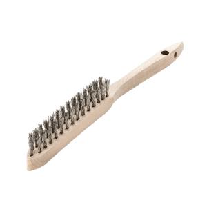 2-row stainless steel hand wood brush