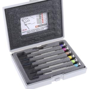 6pc watchmaker screwdrivers plastic case